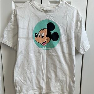 Disney White Mickey Mouse WDW park T-Shirt